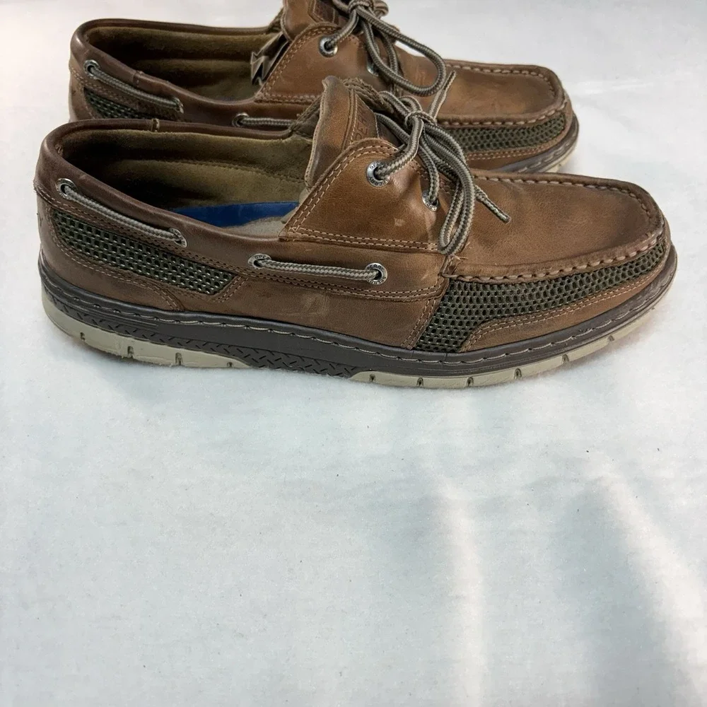Sperry Top Sider Leather Boat‎ Shoes Size 12M Memory Foam STS15061